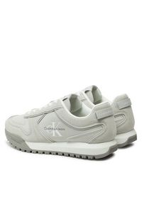Calvin Klein Jeans Sneakersy Toothy Runner Irregular Lines YM0YM00624 Szary. Kolor: szary. Materiał: zamsz, skóra