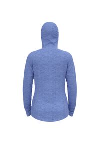 Odlo - Bluza rozpinana z kapturem damska ODLO Tencia Mid Layer Hoody Full Zip. Typ kołnierza: kaptur. Kolor: niebieski. Materiał: polar. Sport: turystyka piesza #2