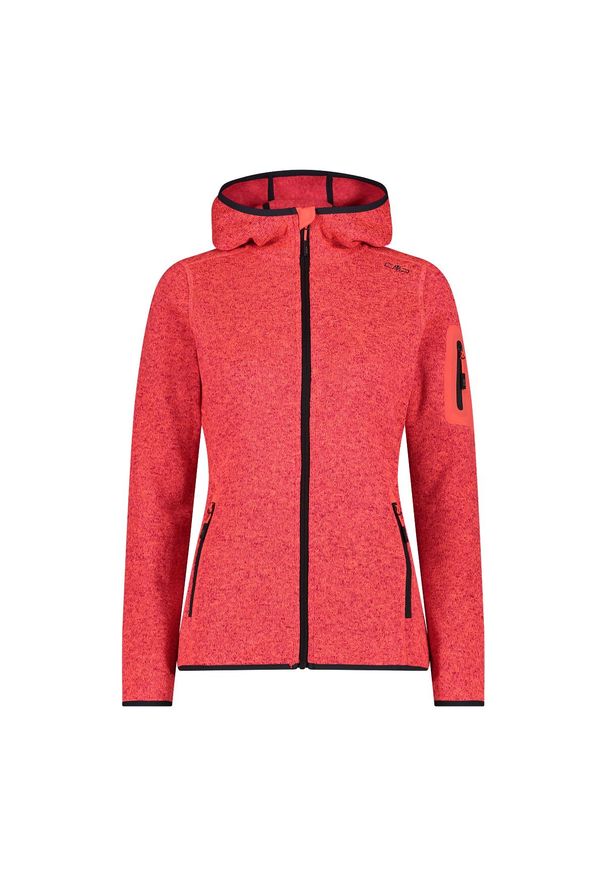 Bluza damska turystyczna CMP 3H19826. Kolor: czerwony. Materiał: polar. Styl: sportowy. Sport: turystyka piesza