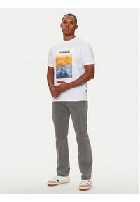 Napapijri T-Shirt S-Rollin NP0A4I3D Biały Regular Fit. Kolor: biały. Materiał: bawełna #3