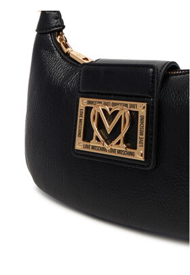 Love Moschino - LOVE MOSCHINO Torebka JC4090PP1NLI0000 Czarny. Kolor: czarny. Materiał: skórzane