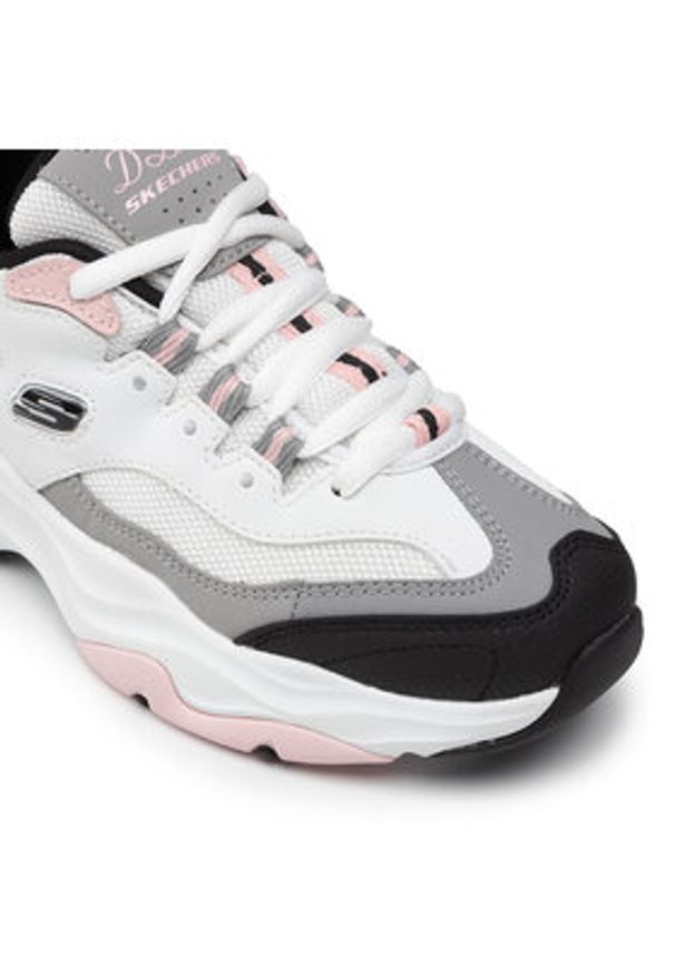 skechers - Skechers Sneakersy Fresh Diva 149492/WBPK Biały. Kolor: biały. Materiał: skóra, syntetyk