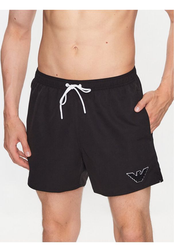 Emporio Armani Underwear Szorty kąpielowe 211740 3R427 00020 Czarny Regular Fit. Kolor: czarny. Materiał: syntetyk