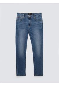 Big-Star - Jeansy męskie dopasowane niebieskie Ronan 397. Kolor: niebieski. Styl: elegancki, klasyczny, sportowy #8