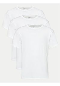 Vans Komplet t-shirtów VN000KHD Biały Regular Fit. Kolor: biały. Materiał: bawełna
