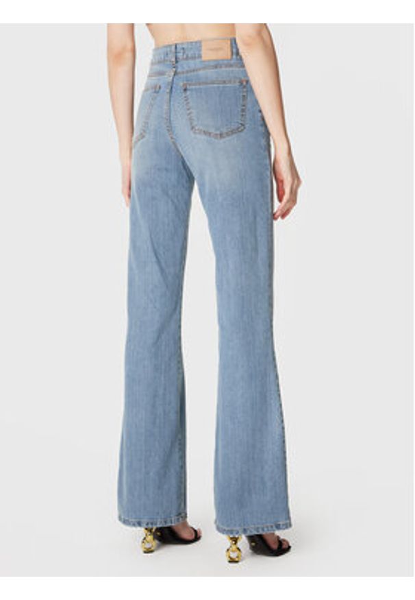 TwinSet - TWINSET Jeansy 231TP2588 Niebieski Flared Leg. Kolor: niebieski