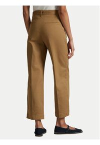Polo Ralph Lauren Spodnie materiałowe 211873988001 Beżowy Wide Leg. Kolor: beżowy. Materiał: bawełna #3