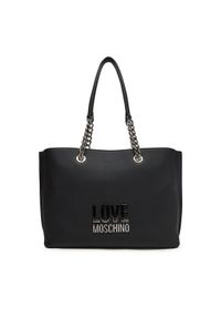 Love Moschino - LOVE MOSCHINO Torebka JC4257PP0MKD000B Czarny. Kolor: czarny. Materiał: skórzane