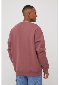 Volcom bluza męska kolor fioletowy z nadrukiem. Kolor: fioletowy. Materiał: dzianina. Wzór: nadruk