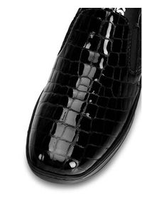 Rieker Półbuty 48752-00 Czarny. Kolor: czarny. Materiał: lakier, skóra #7