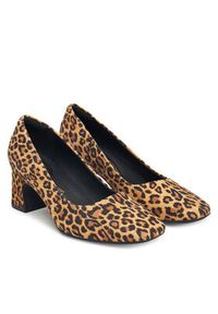 Clarks Czółenka Fernie Court 26183033 Brązowy. Kolor: brązowy. Materiał: zamsz, skóra