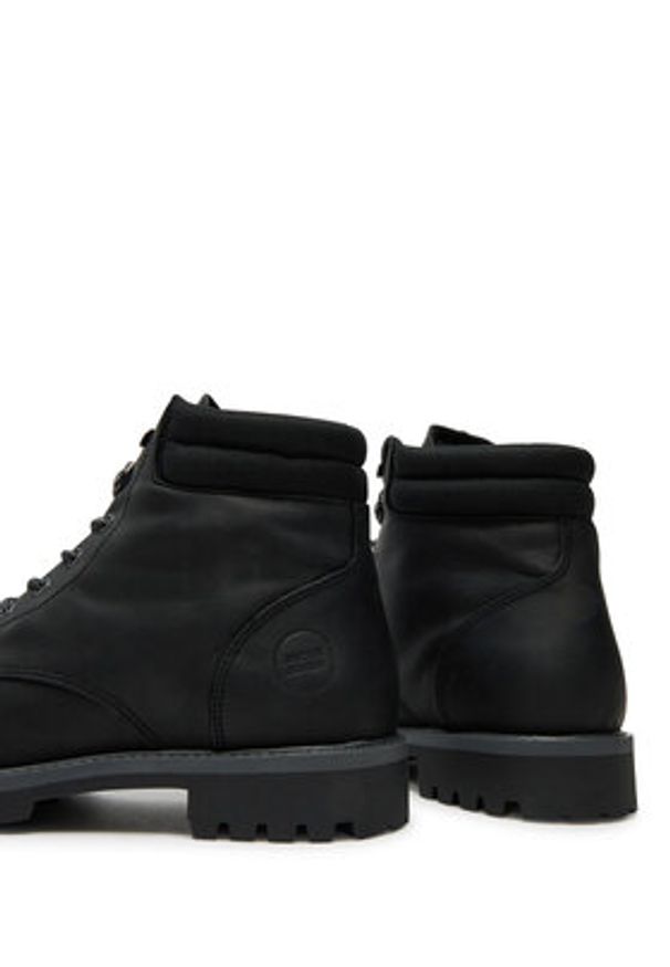 Jack & Jones Trapery JfwStanton 12257999 Czarny. Kolor: czarny. Materiał: skóra