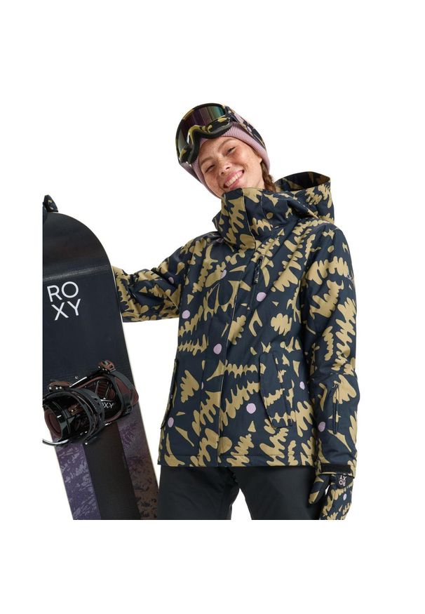 Roxy - Kurtka śniegowa techniczna dla Kobiety ROXY JETTY 10K. Kolor: beżowy. Materiał: poliester, materiał. Sezon: zima. Sport: narciarstwo