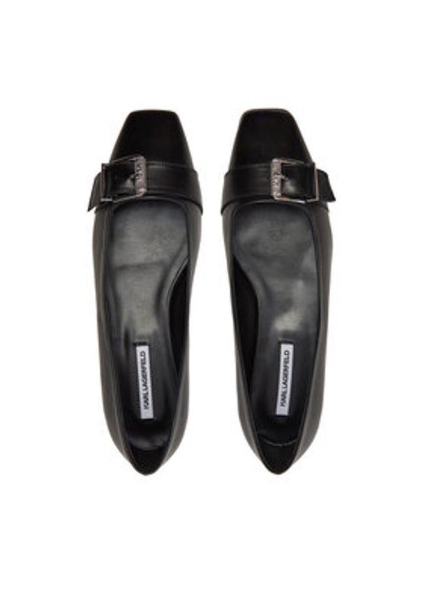 Karl Lagerfeld - KARL LAGERFELD Baleriny Konnie KL40184 Czarny. Kolor: czarny. Materiał: skóra