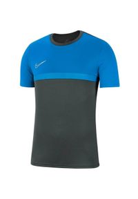 Koszulka dla dzieci Nike Dry Academy PRO TOP SS niebiesko-szara BV6947 062. Kolor: niebieski, wielokolorowy, szary