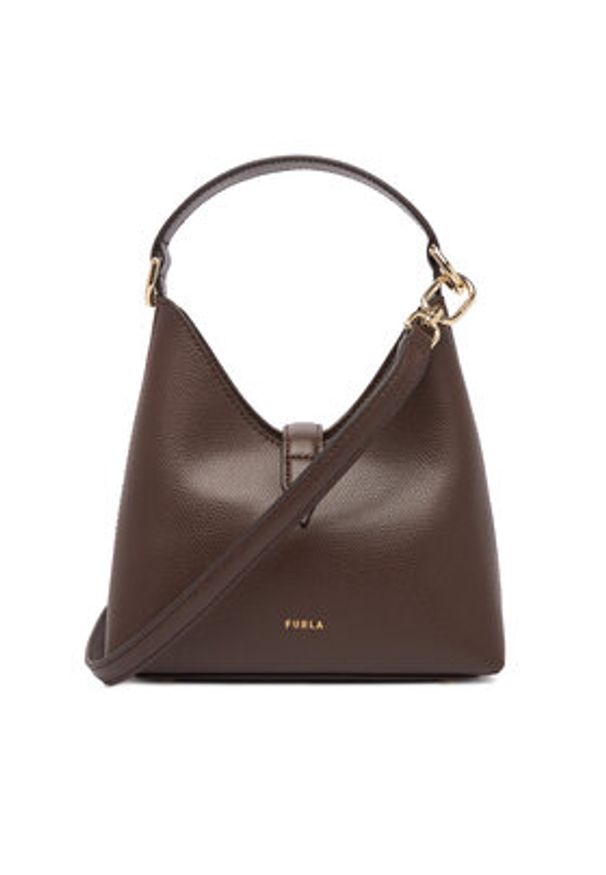 Furla Torebka Iride Mini WE00876 ARE000 KH 4284S Brązowy. Kolor: brązowy. Materiał: skórzane