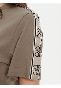 Guess T-Shirt V3RI08 I3Z14 Brązowy Regular Fit. Kolor: brązowy. Materiał: bawełna #4