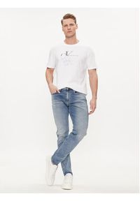 Calvin Klein Jeans T-Shirt Monogram Echo J30J325352 Biały Regular Fit. Kolor: biały. Materiał: bawełna #5