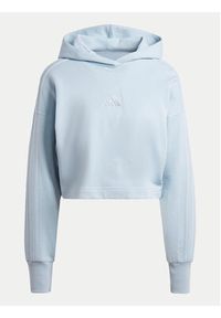 Adidas - adidas Bluza ALL SZN French Terry 3-Stripes IY6847 Niebieski Regular Fit. Kolor: niebieski. Materiał: bawełna #2