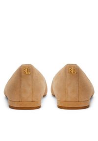 Lauren Ralph Lauren - LAUREN RALPH LAUREN Baleriny 802871265007 Brązowy. Kolor: brązowy. Materiał: zamsz, skóra