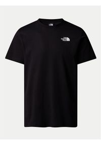 The North Face T-Shirt Vertical NF0A89FP Czarny Regular Fit. Kolor: czarny. Materiał: bawełna