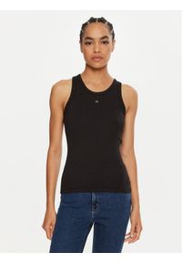 Calvin Klein Top Graphic K20K208065 Czarny Slim Fit. Kolor: czarny. Materiał: bawełna #1