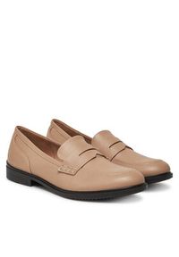 ecco - ECCO Loafersy Dress Classic 15 20980301084 Beżowy. Kolor: beżowy. Materiał: skóra