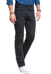 Wrangler - WRANGLER SPODNIE MĘSKIE TEXAS STRETCH NAVY GREY W12132134. Stan: podwyższony #4