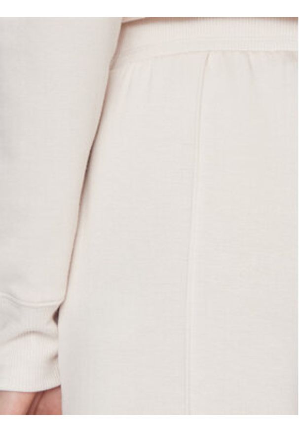 DKNY Sport Spodnie materiałowe DP3P3339 Écru Wide Leg. Materiał: materiał, syntetyk. Styl: sportowy