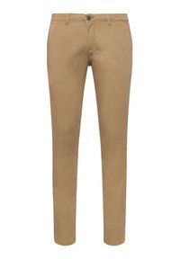 Jack & Jones Chinosy Marco Bowie 12150160 Beżowy Slim Fit. Kolor: beżowy. Materiał: bawełna #4