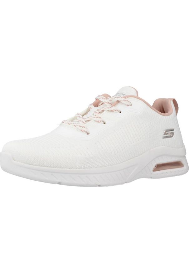 skechers - Buty Kobieta Skechers Squad Air biały. Kolor: biały. Materiał: syntetyk, tkanina, materiał