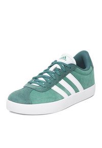 Adidas - adidas Sneakersy VL COURT 3.0 K JS3490 Zielony. Kolor: zielony. Materiał: skóra, zamsz #4
