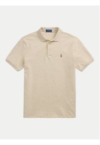 Polo Ralph Lauren Polo 710704319080 Beżowy Slim Fit. Typ kołnierza: polo. Kolor: beżowy. Materiał: bawełna