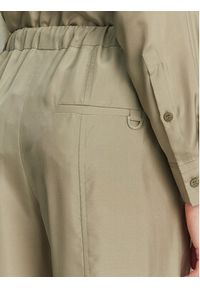 Marella Spodnie materiałowe Abetaia 2513131095 Zielony Relaxed Fit. Kolor: zielony. Materiał: jedwab