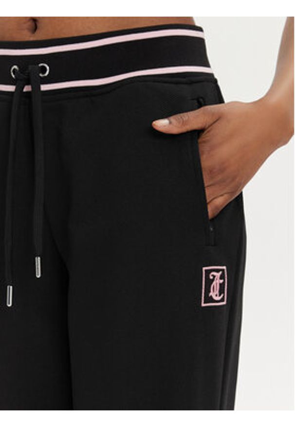 Juicy Couture Spodnie dresowe Kurt JCSBJ224418 Czarny Regular Fit. Kolor: czarny. Materiał: syntetyk