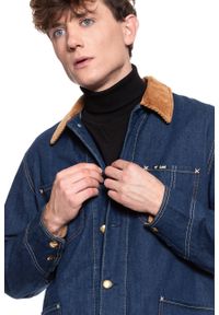 Lee - KURTKA JEANSOWA LEE x TIMBERLAND BOX JACKET RINSE L87JGT36 112122924. Materiał: jeans #8