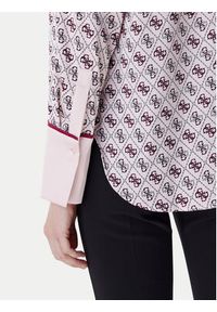 Guess Koszula W4YH47 WF1T2 Różowy Regular Fit. Kolor: różowy. Materiał: syntetyk #5