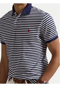 Polo Ralph Lauren Polo 710956682001 Granatowy Custom Slim Fit. Typ kołnierza: polo. Kolor: niebieski. Materiał: bawełna