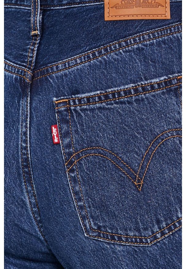 Levi's® - Levi's - Jeansy Ribcage Straight Ankle. Okazja: na spotkanie biznesowe. Stan: podwyższony. Kolor: niebieski. Styl: biznesowy