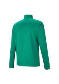 Bluza piłkarska męska Puma teamRISE 1 4 Zip Top. Kolor: wielokolorowy, biały, zielony. Sport: piłka nożna #2
