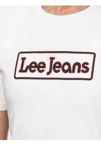 Lee - MĘSKI T-SHIRT LEE LEE JEANS TEE BRIGHT WHITE L65LFELJ. Materiał: jeans #4