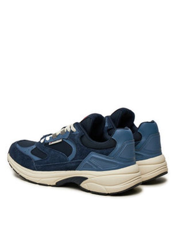 Tommy Jeans Sneakersy The Coney Suede EM0EM01501 Granatowy. Kolor: niebieski. Materiał: zamsz, skóra