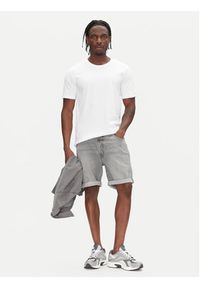 Lee Szorty jeansowe Rider 112363904 Szary Slim Fit. Kolor: szary. Materiał: bawełna #3