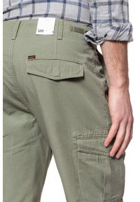 Lee - SPODENKI LEE FATIGUE SHORT LICHEN GREEN L73BCJ82 112120334. Materiał: materiał #6