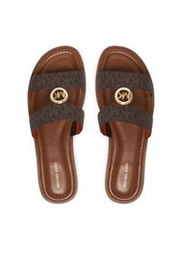 MICHAEL Michael Kors Klapki Ering Flat 40S6ERFS2B Brązowy. Kolor: brązowy. Materiał: skóra #3