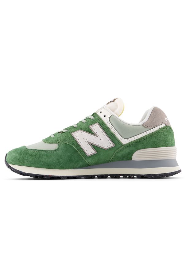 Buty unisex New Balance U574GRE – zielone. Kolor: zielony. Materiał: zamsz, materiał, syntetyk, guma. Szerokość cholewki: normalna. Model: New Balance 574