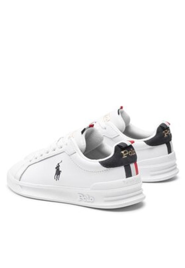 Polo Ralph Lauren Sneakersy Hrt Ct II 809860883003 Biały. Kolor: biały. Materiał: skóra