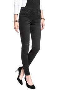 Lee - DAMSKIE OGRODNICZKI LEE SKINNY BIB CHARCOAL BLACK L39ELCLP #8