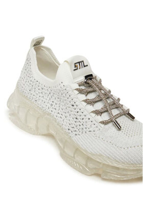 Steve Madden Sneakersy Meter SM19000085 Biały. Kolor: biały. Materiał: materiał