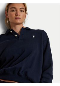 Polo Ralph Lauren Bluza 211971756001 Granatowy Relaxed Fit. Typ kołnierza: polo. Kolor: niebieski. Materiał: bawełna #5